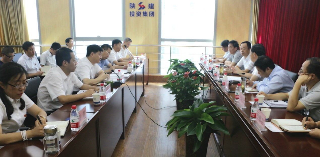 铜川市委常委、常务副市长严维佳率队来陕建投资集团洽谈合作